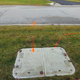 TransCanada Utilities field technician performing OOC Locates Refresh Service
